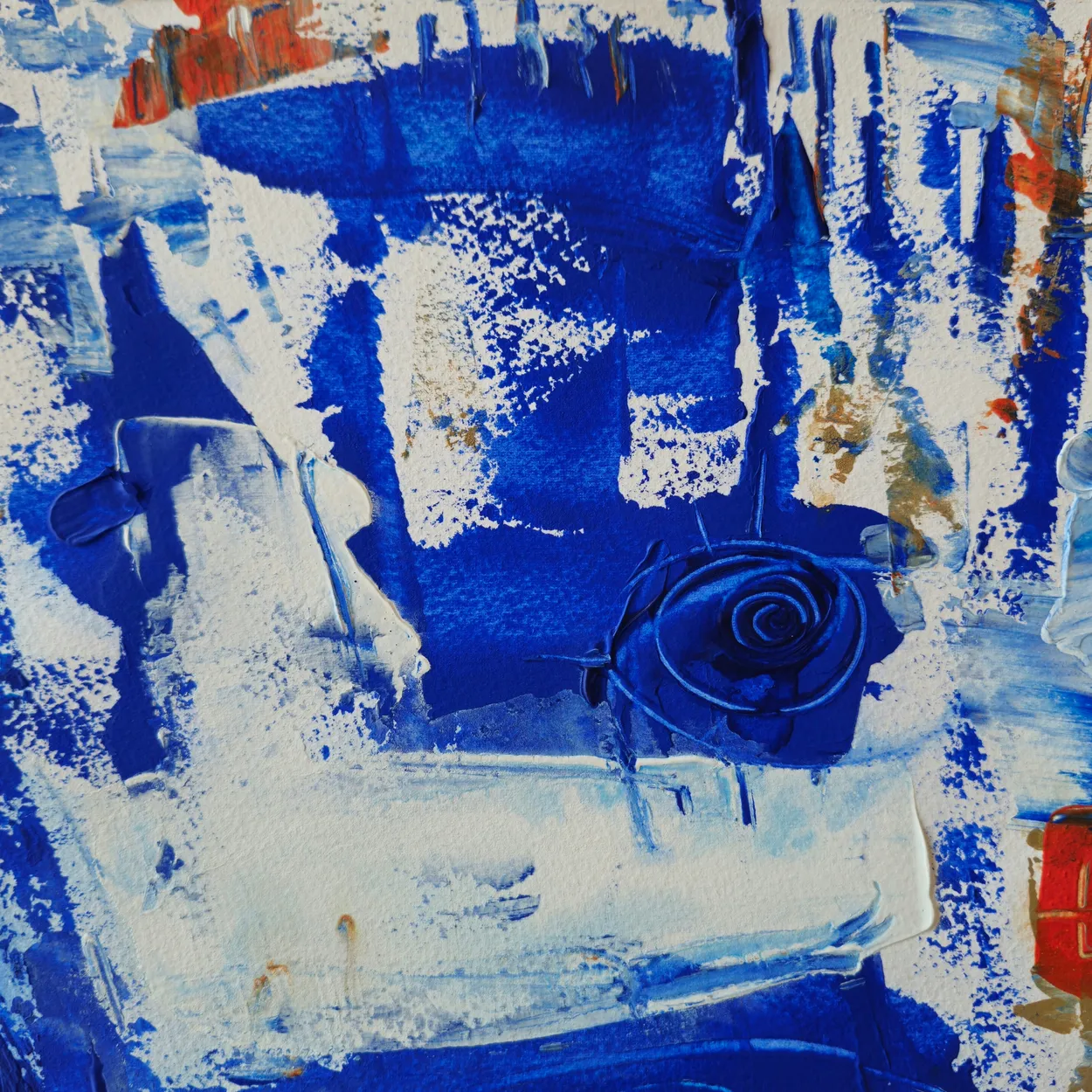 Detalle de obra azul - G. M. Lianes
